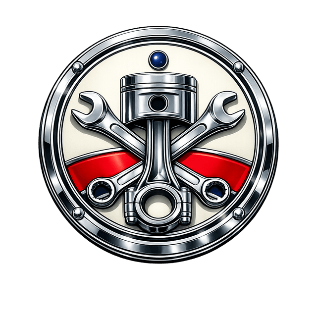 Classic Car Mechanical emblem